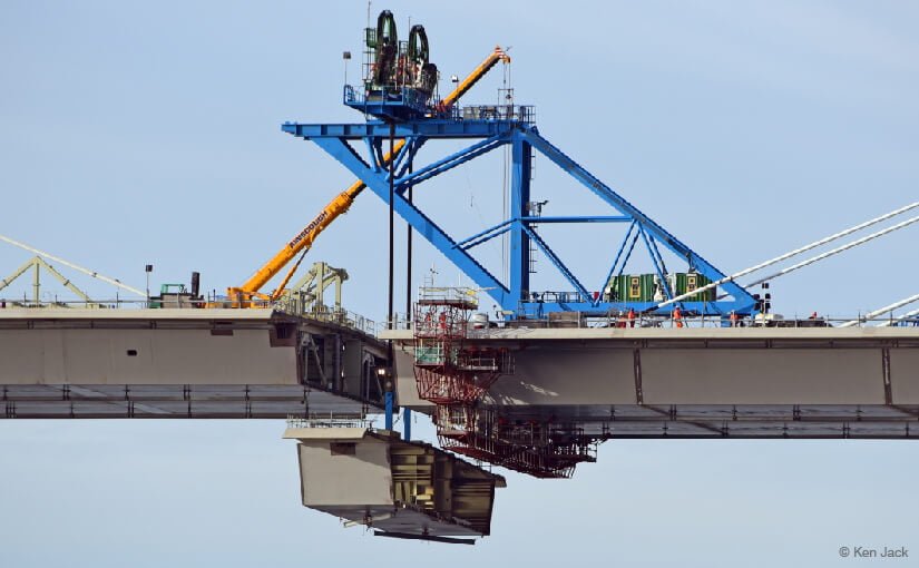 crane on bridge