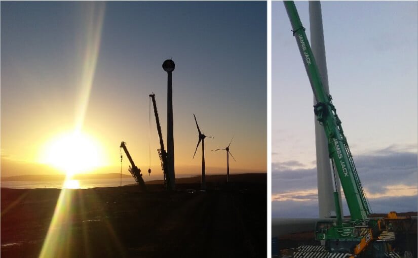 crane wind turbine