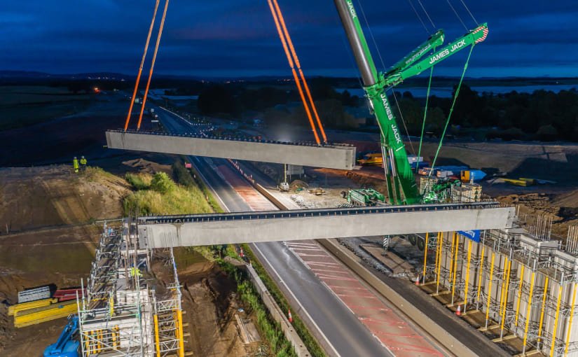 Ainscough Crane Hire Helps A9 Dualling Project Reach Key Milestone