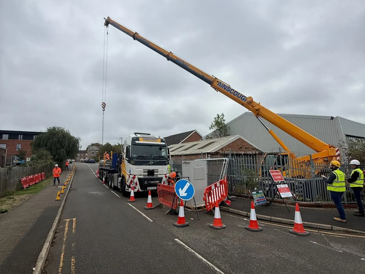 Ainscough Crane Telecommunications 5G Operation